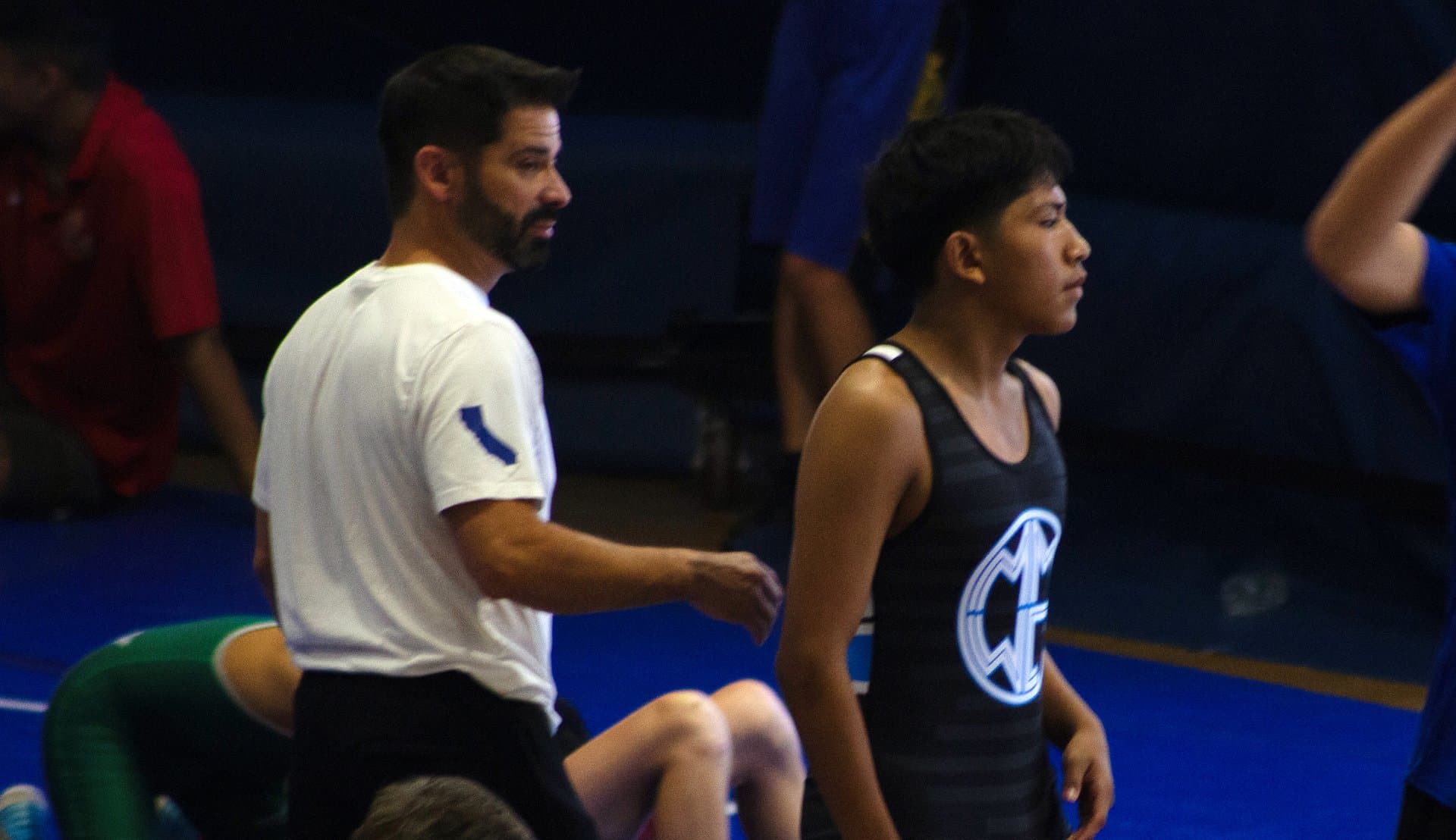 Coach Craig coaching at the 2025 California State Games